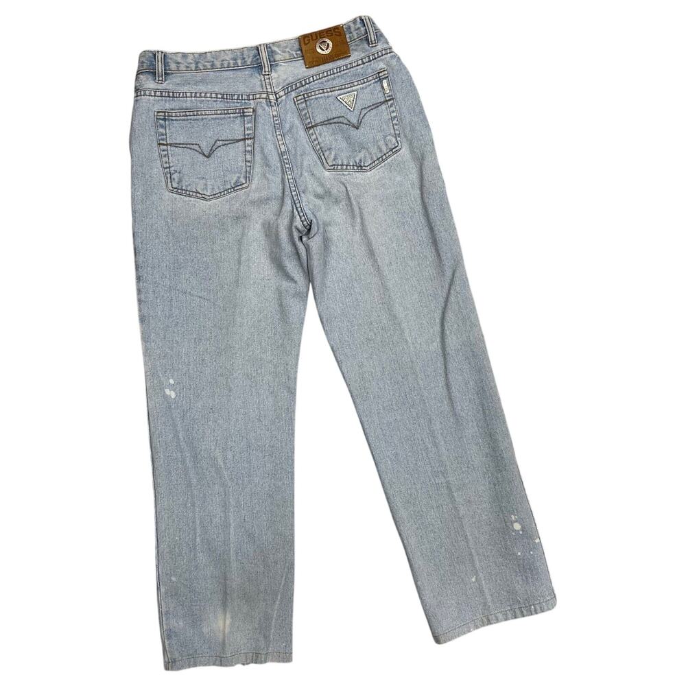 Vintage Guess Jeans Light Wash Distressed Broken In 100% Cotton